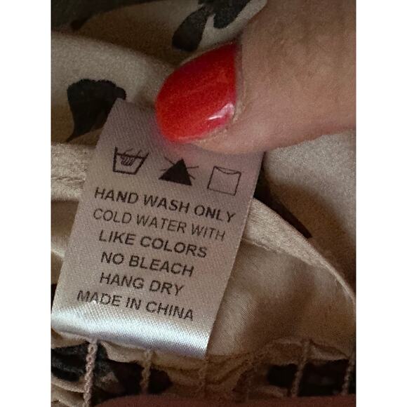 Women's Small Pink Black Brown Cheetah Print Crop Sleeveless Satin Tank Top - Picture 8 of 8